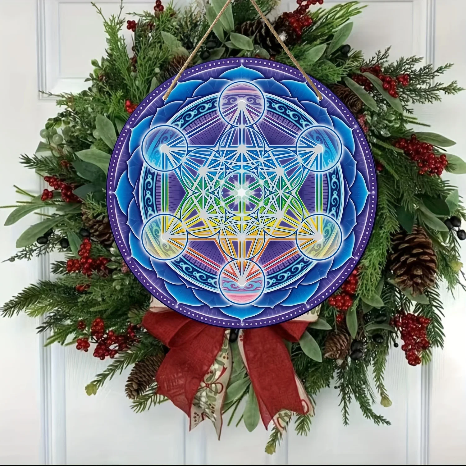 Metatron's Seed Mandala Acrylic Plaque-Sacred Geometry Wall Decor