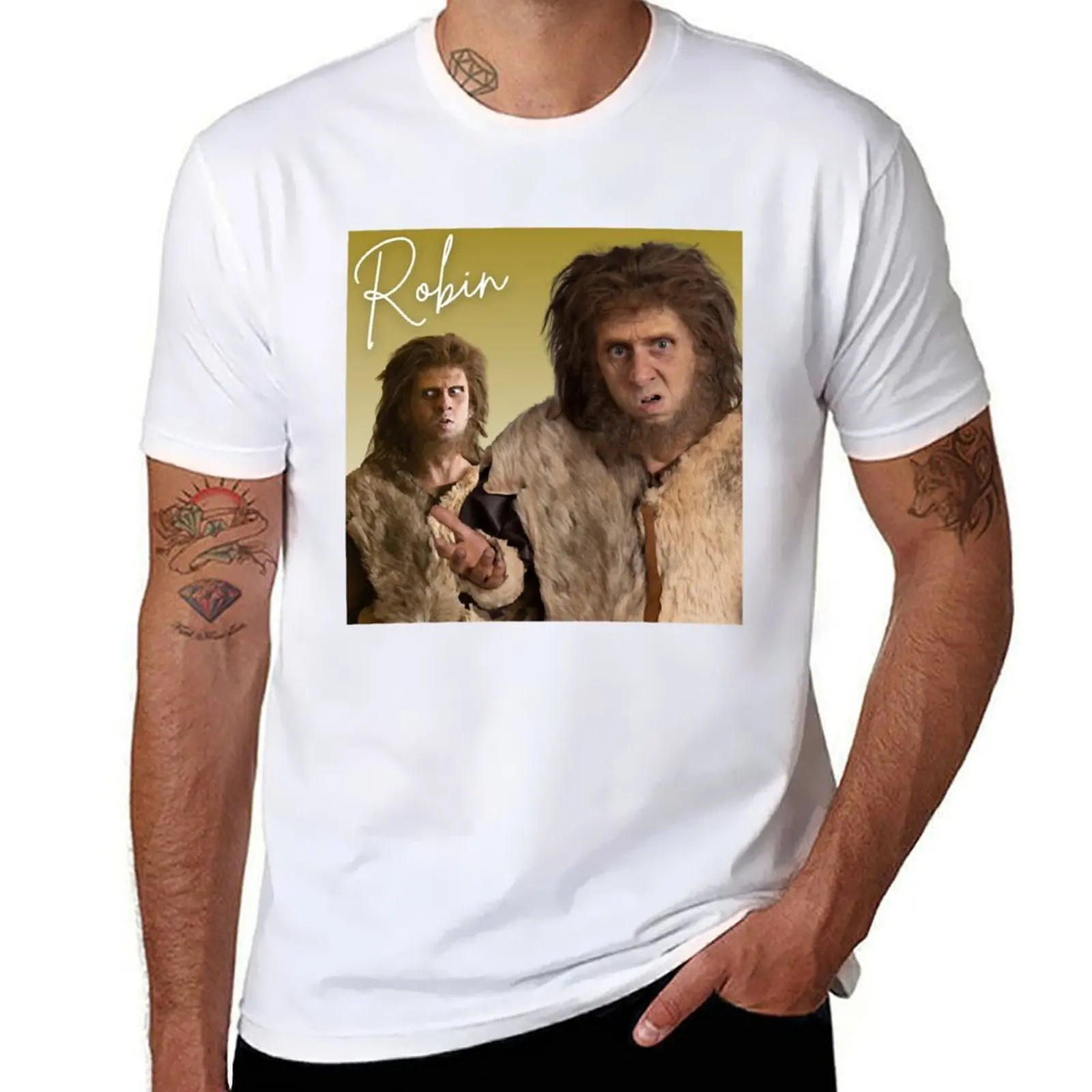 

BBC Ghosts Robin Retro Tee T-Shirt funny t shirts cotton cotton t shirt pack T-Shirt
