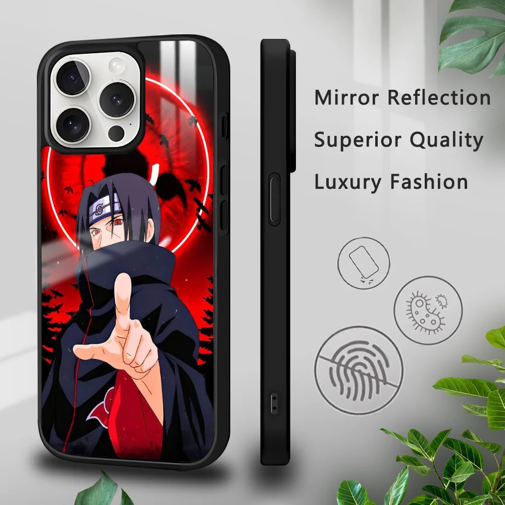 Anime N-Narutos I-Itachi Phone Case For iPhone 16 15 14 13 12 11 Pro Xs Max Mini Plus Celulares Hard Funda