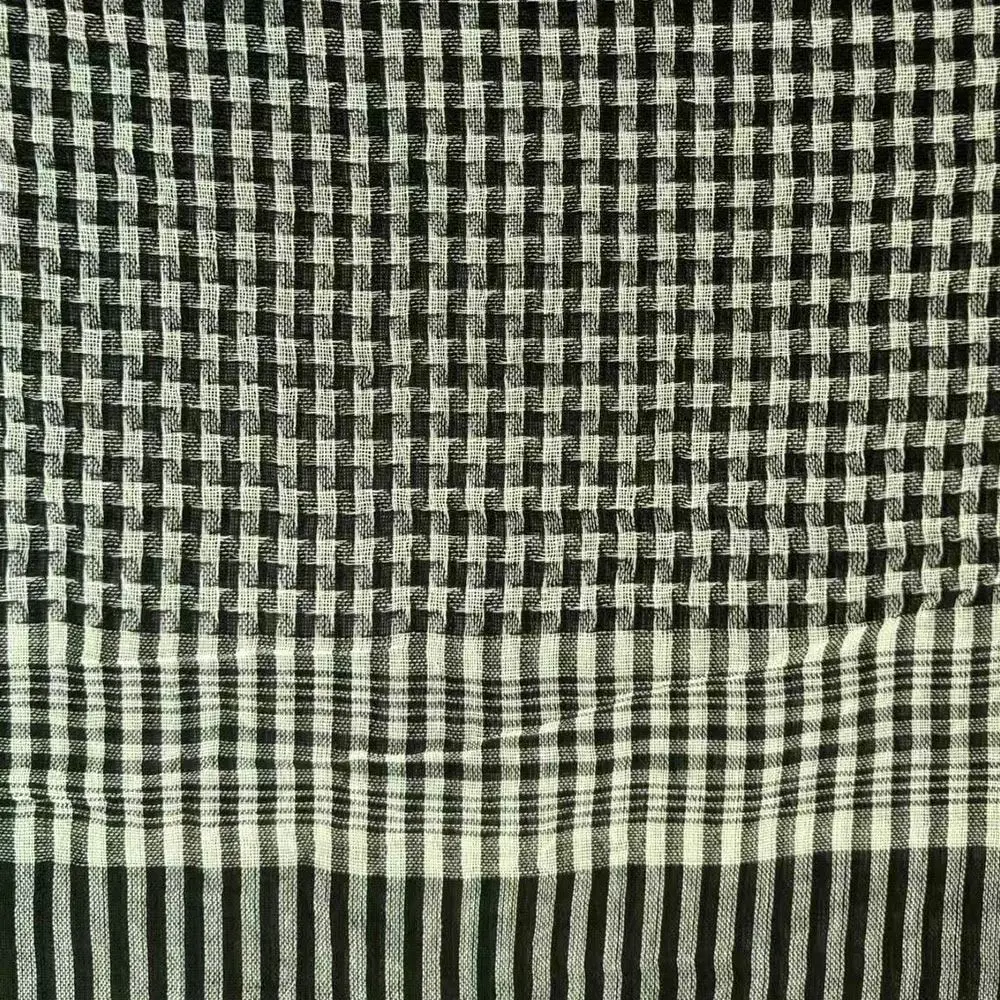 

Arabic Scarf Large Size Arab Shemagh with Tassel Wrap Style Head Neck Scarf Desert Scarf for Men Women