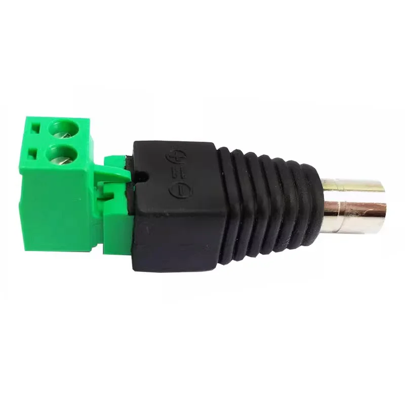 5/20/100PCS 2.1mm x 5.5mm DC Power Plug Connector 5.5*2.1mm Screw Fastening Type DC male Female Plug socket Adapter