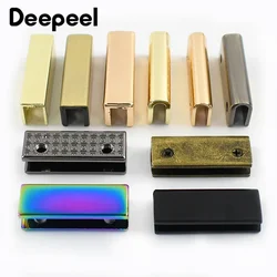 5-50Pcs 25mm Metal Bag Buckle Side End Clips Protector Corner Screws Tail Clasp for Webbing Belts DIY Leather Craft Accessories