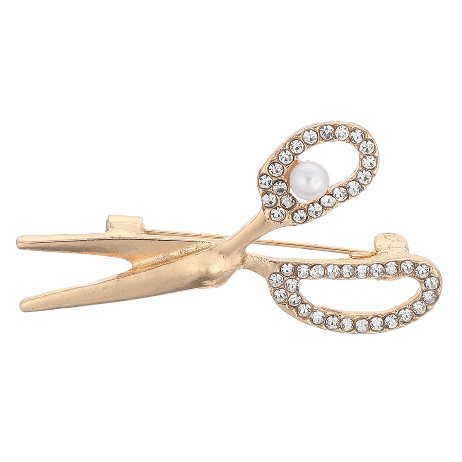 

Rhinestone Brooch Scissor Shape Alloy Pin Vintage Style for Clothes Scarf Hat Suit Backpack Brooch Pin Brooches for Women