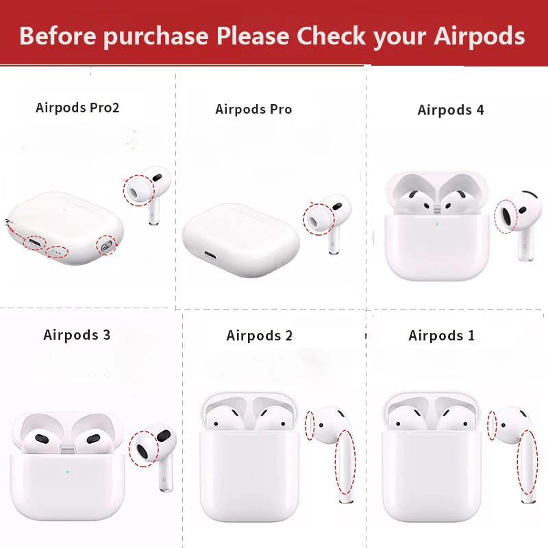 ل Airpods Pro 2 Generation 2022 مع مشبك حبل إبداعي لسماعة الرأس قفل غطاء سماعة الأذن لجهاز Apple Air Pod 3 Pro #5