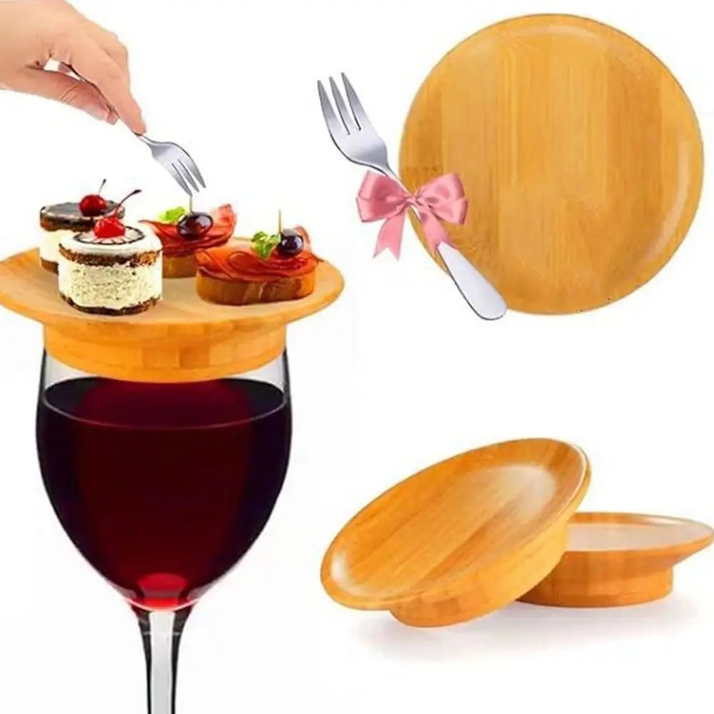 Charcutaria Handmade Leakproof Board Toppers, Vidro De Vinho De Madeira, Facilmente Limpo, 1 Pc, 2 Pcs, 4 Pcs, 6 Pcs, 10Pcs