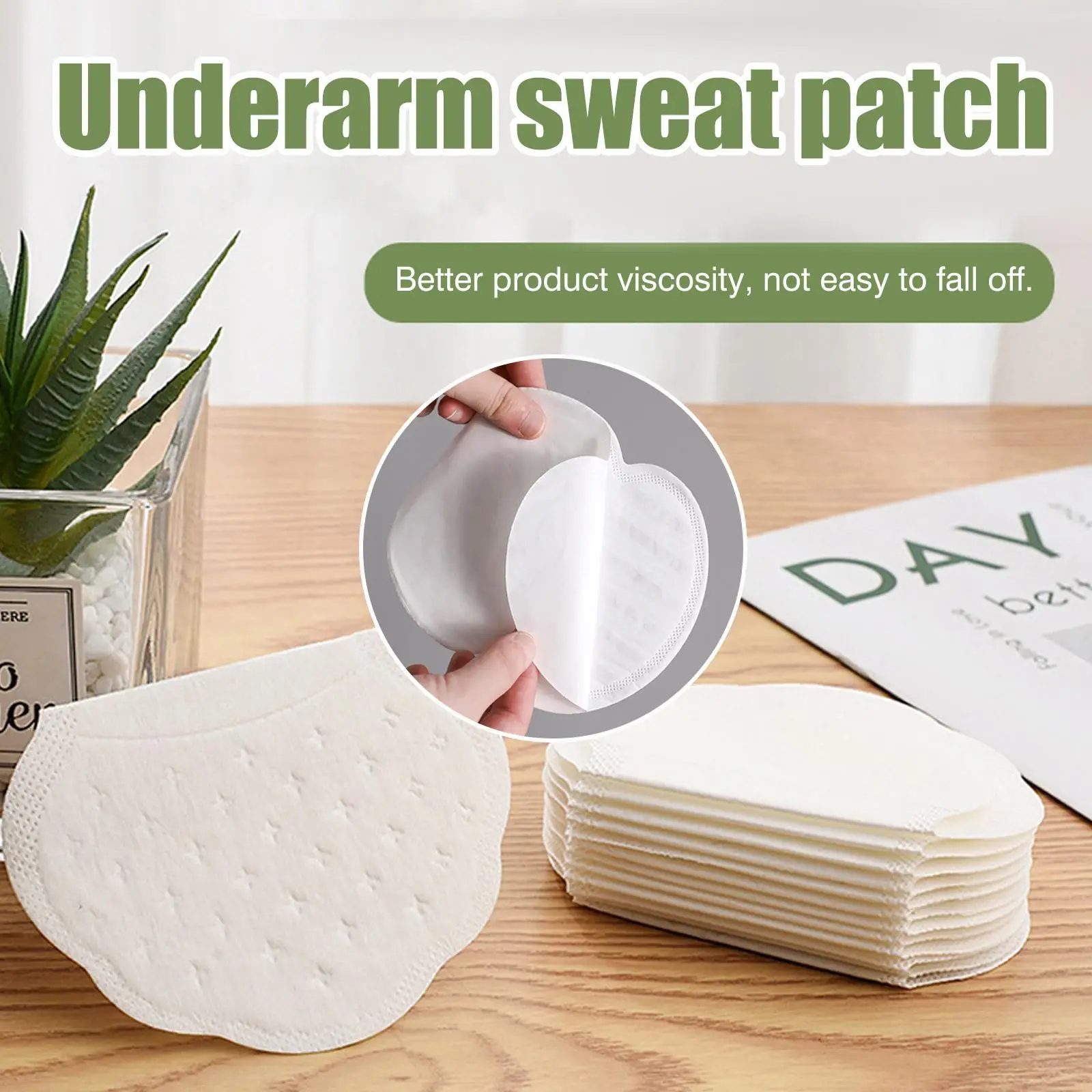 100PCs/set Underarm Sweat Pads Washable Armpit Sweat Absorbing Guards Dress Sweat Perspiration Pads Shoulder Care