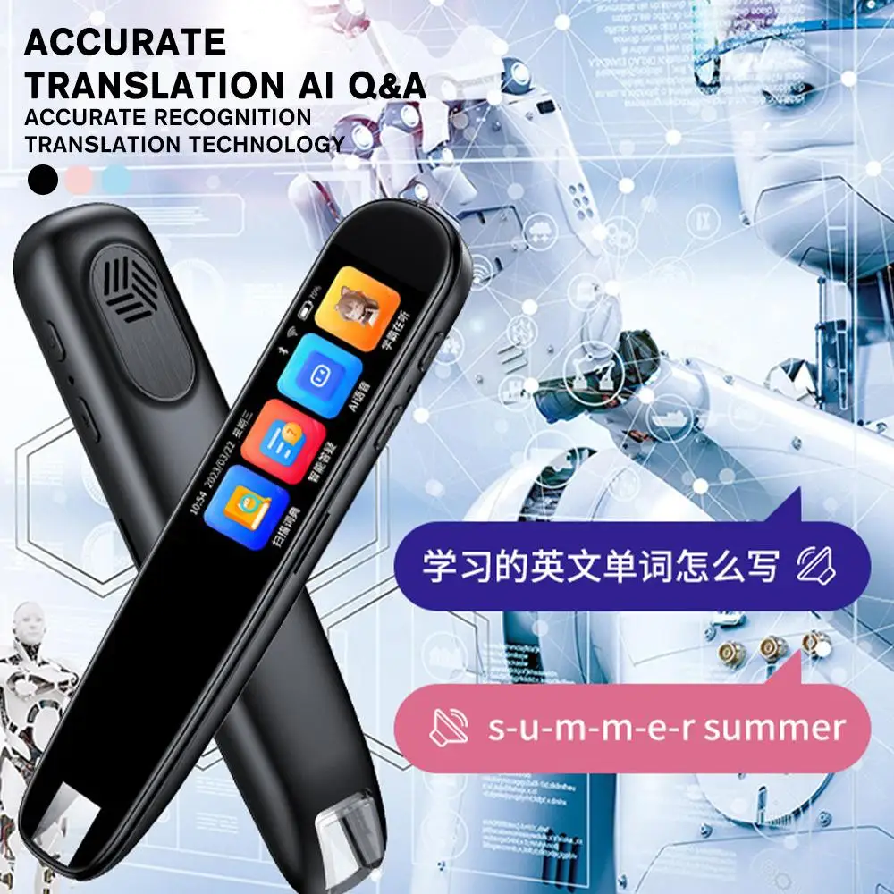 Scanning Translation Pen Support 116 Languages Translator Digital OCR Scan Reading Pen for Dyslexia Pen Scanner Text to Spe G0Y4