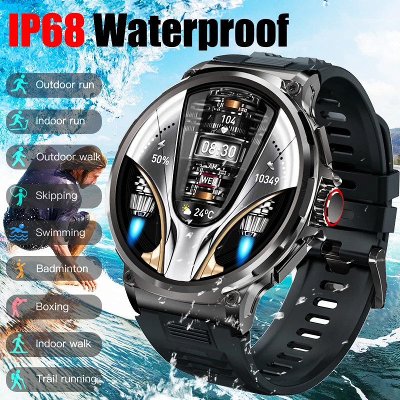 2024New dla Huawei Xiaomi GPS Track Smart Watch Men 1.85-calowy ekran Ultra HD AMOLED 710 Mah bateria Bluetooth Call smartwatche