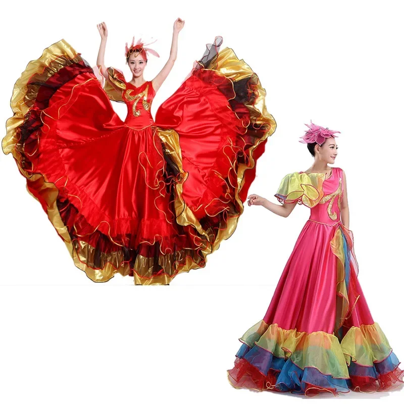 Flamenco Dance Dress Opening Dance Dazzling Dress Adult New Modern Atmosphere Performance  Bullfighting Dance Performance Dress