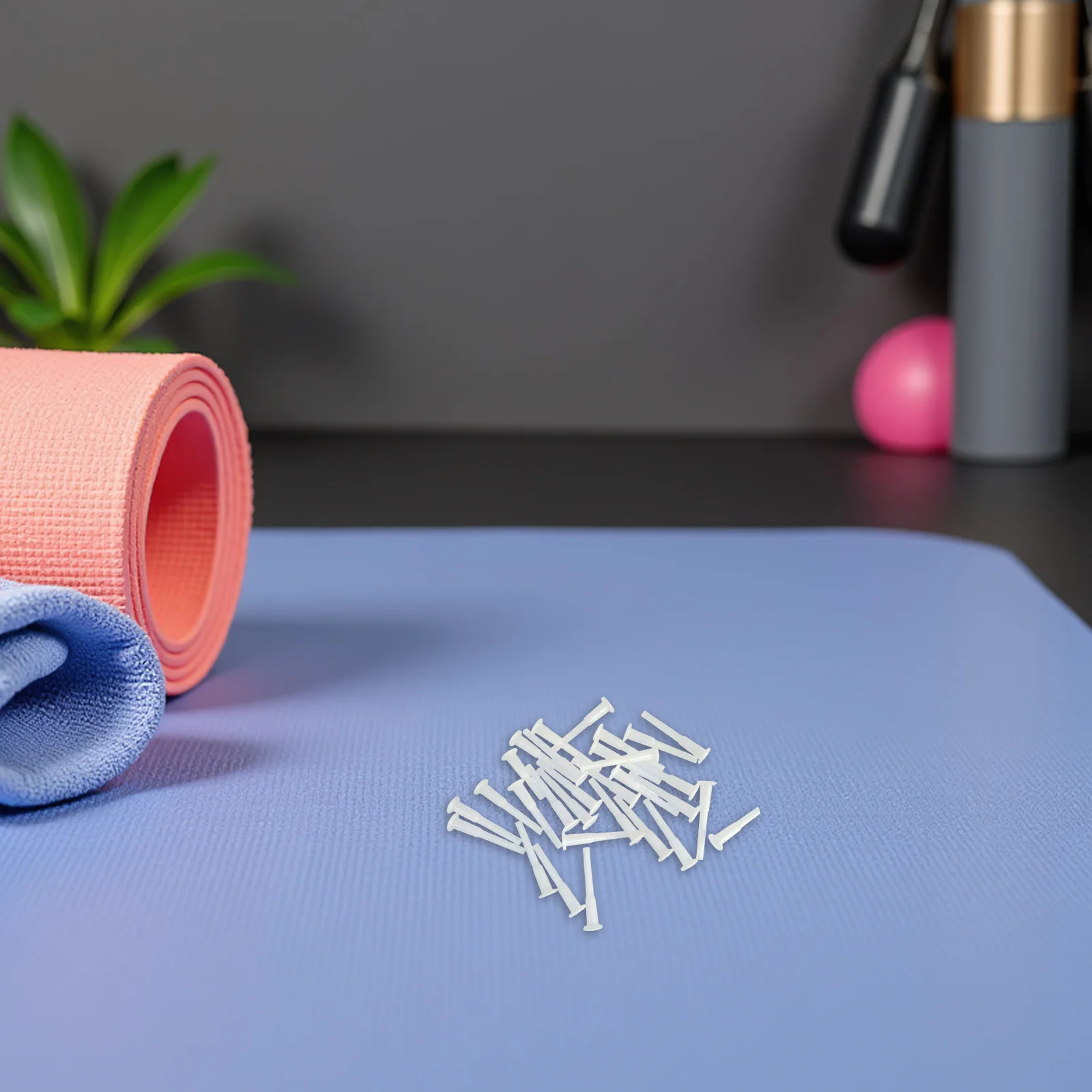 120Pcs Yoga Ball Plug Air Stopper Pin - Reusable Inflatable Adapter for Balance Ball Replacement Parts Home Gym Exercise