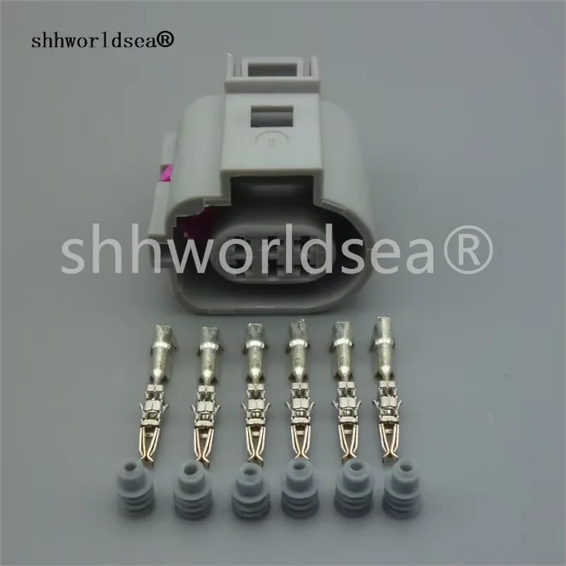 Shhworldsea 5 Sets 6 Pin 42121200 Automotive Connector 1.5mm car auto Waterproof Auto Plug 1J0 973 713 G For VW