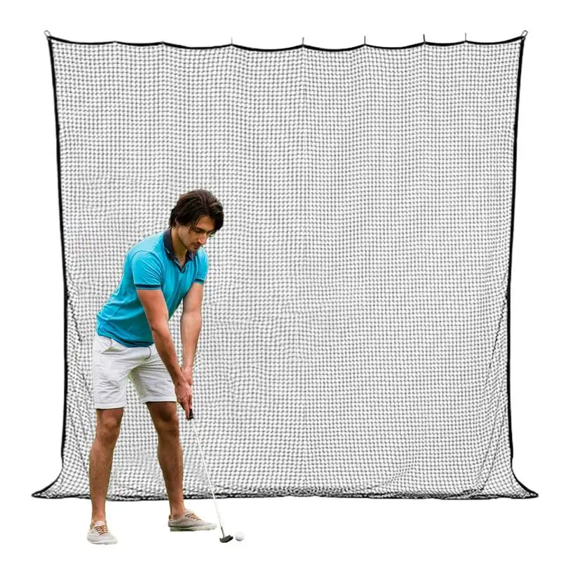 Indoor Golf Net 3X3m Black Polyester Golf Ball Netting Soccer Training Equipment Net Return Sports Hockey Chipping Net Driving