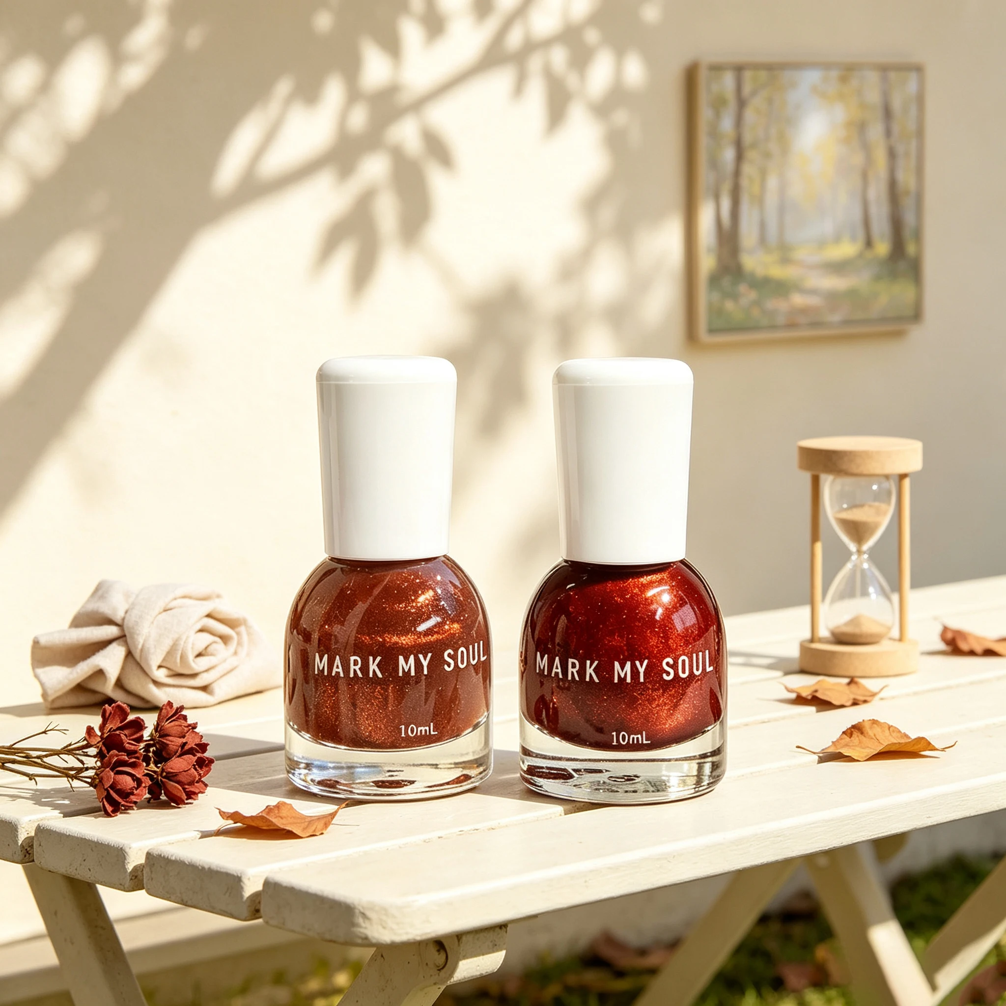 2Pcs Total 20ml MARK MY SOUL No UV Lamp Cat Eye Nail Polish Set S166/S167,Manicure Supplies
