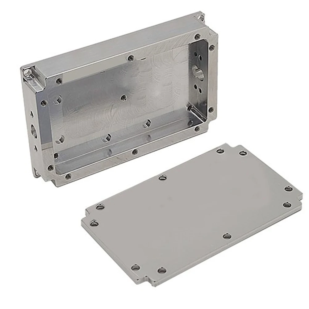 Boîte de blindage pour micro-ondes, boîte en aluminium moulé sous pression, traitement CNC, boîte de sortie à faible bruit, boîte d'alimentation ALF, boîte de connecteur SMA