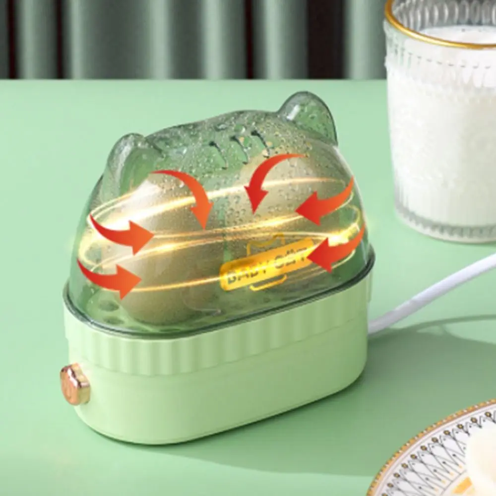 Cute Automatic Power Off Egg Boiler Machine Cat Shape Food Steamer Electric Boiled Egg Maker Egg Poacher Egg Cooker Home Kitchen view 4