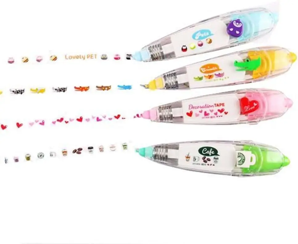 2pcs Korea Stationery Cute Novelty Decorative Correction Tape Correction Fluid School & Office Supply