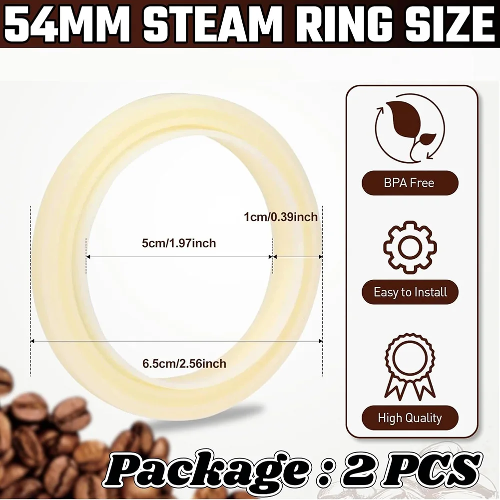 Heat Resistant 54mm Silicone Head Gasket Compatible with BES870 BES880 Espresso Machines Coffee Machine Seal Kit