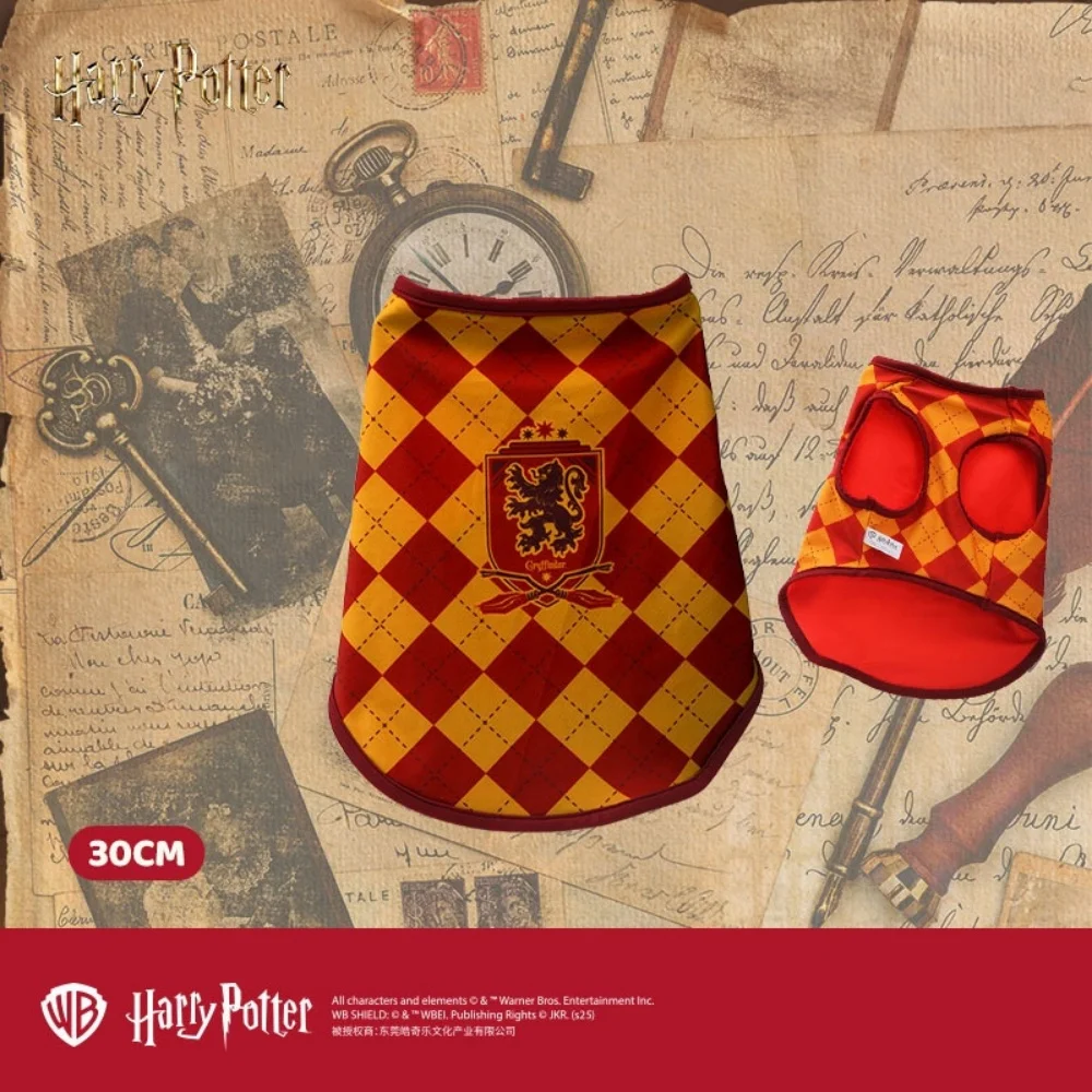 Chaleco genuino de Harry Potter para mascotas, ropa para cachorros, abrigo con patrón de Academia Mágica, insignia universitaria, regalos de Gryffindor Slytherin Ravenclaw