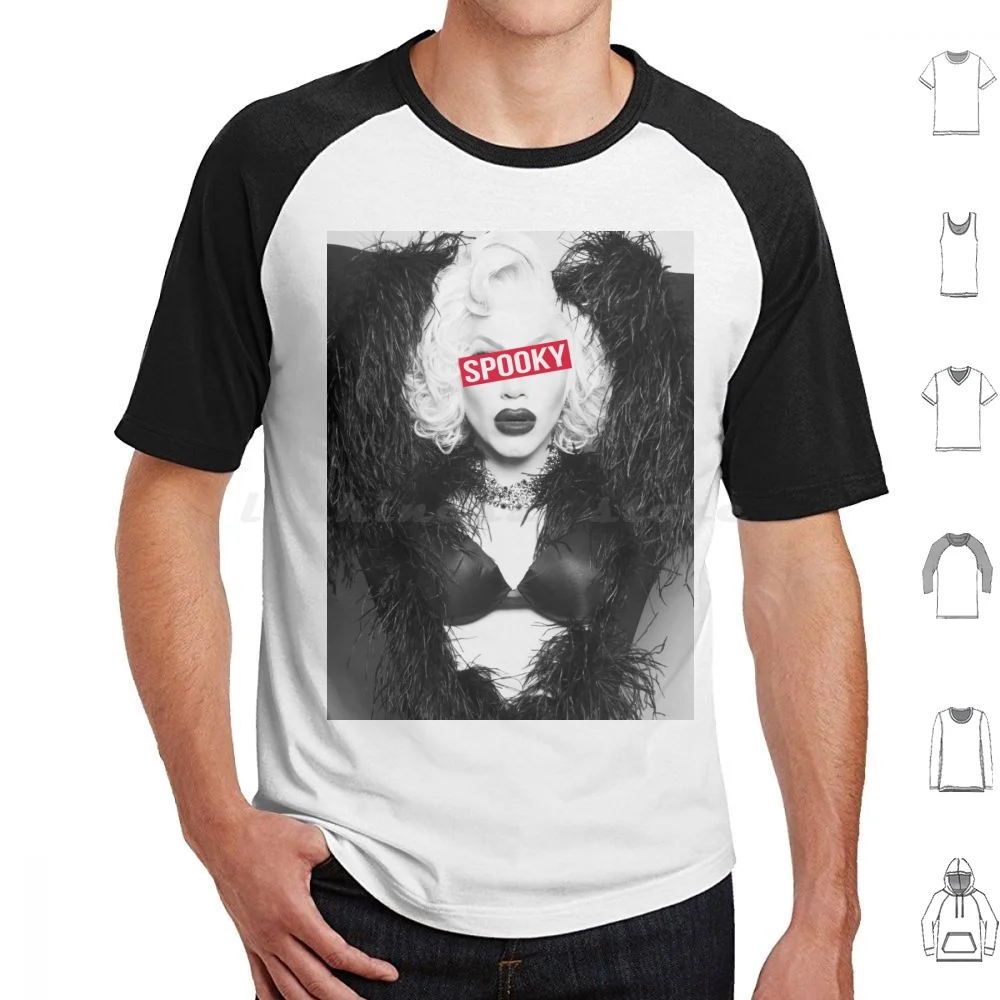 Spooky Sharon T Shirt Big Size 100% Cotton Sharon Needles Bianca Del Rupaul Rupaul Drag Race Drag Drag Race Queen Drag Queen