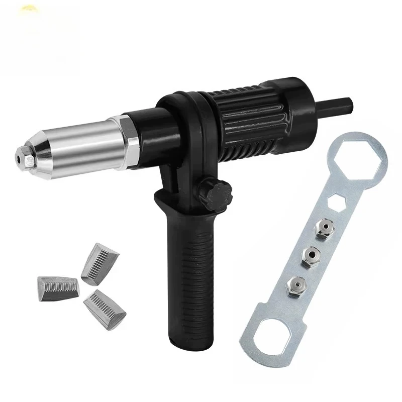 Willow gun pull core rivet gun electric adapter, electric rivet gun adapter, multi-specification guide nozzle