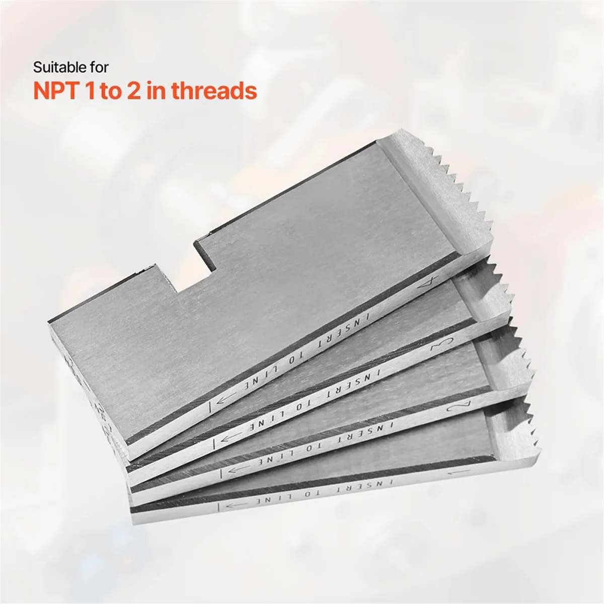 A002 Threading Machine Dies, 1 Inch-2 Inch NPT Pipe Dies, Fit Split-Type Machines,Universal Die Heads 504A, 711, 713, 811A