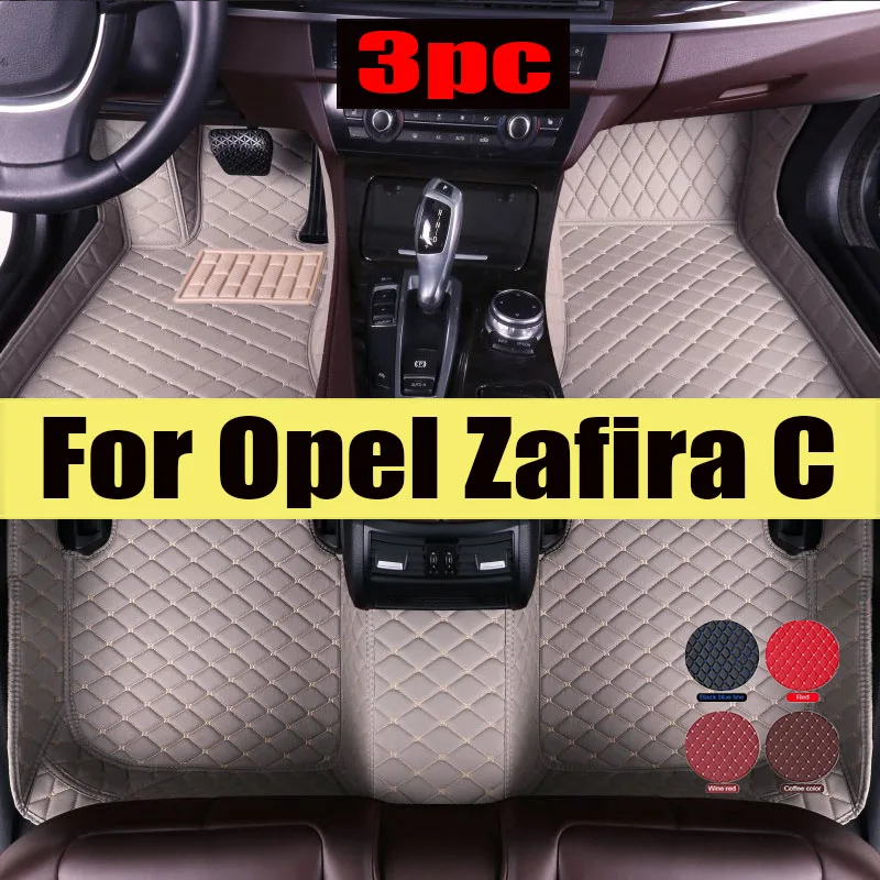 

Car Floor Mats For Opel Zafira C 2019 2018 2017 2016 2015 2014 2013 2012 5 seats Carpets Custom Auto Interior trunk mat Cover