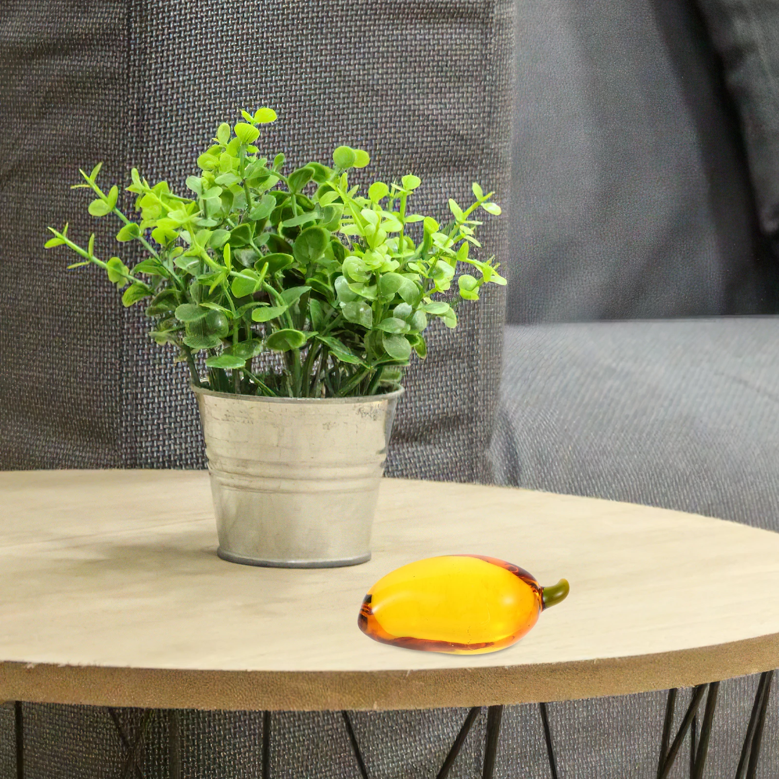 

1pcs Glass Fruit Decor Home Office Desk Art Sculpture Wedding Party Centerpiece Gift Car Decor