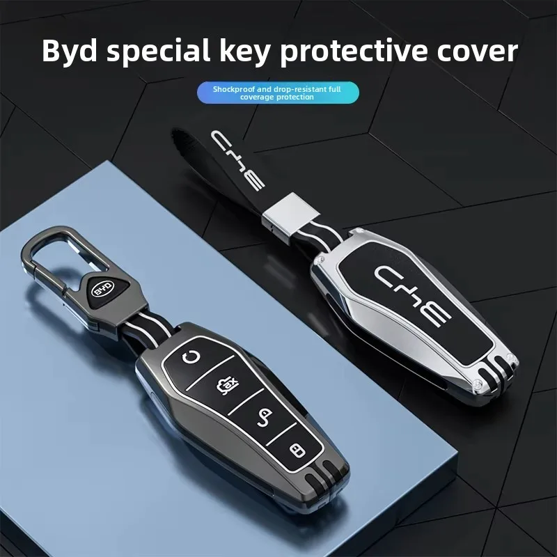 Car Fob Remote Control Key Case Holder Cover Bag For BYD Atto 3 Han EV Dolphin Durable Second Song Pro Tang Dm QIn PLUS MAX Yuan