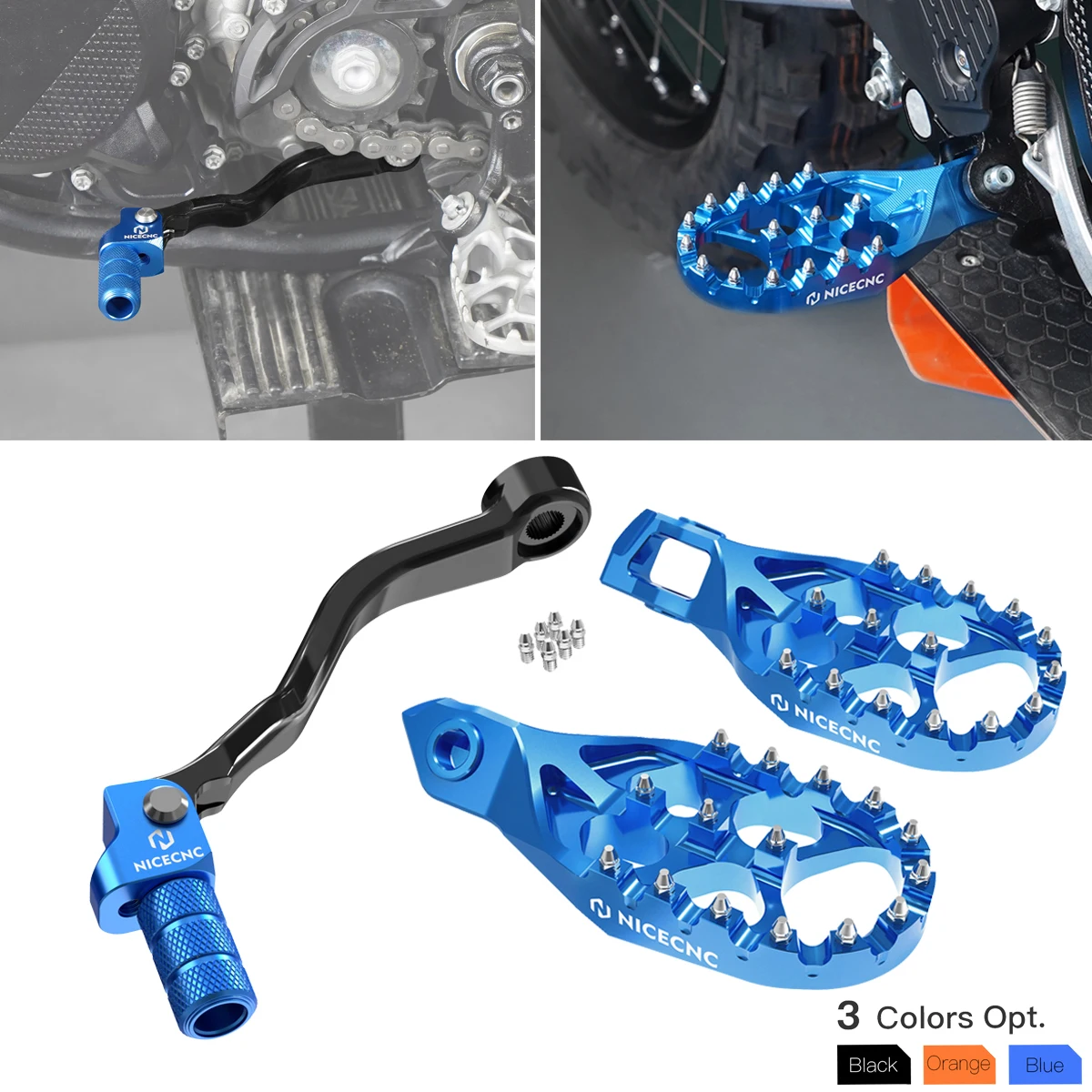 For 2024 Husqvarna TE 300 TE 250 150 KTM EXC 300 EXC250 XCW SX XC 250 300 Forged Shift Lever & Foot Pegs For GasGas EC 300 250