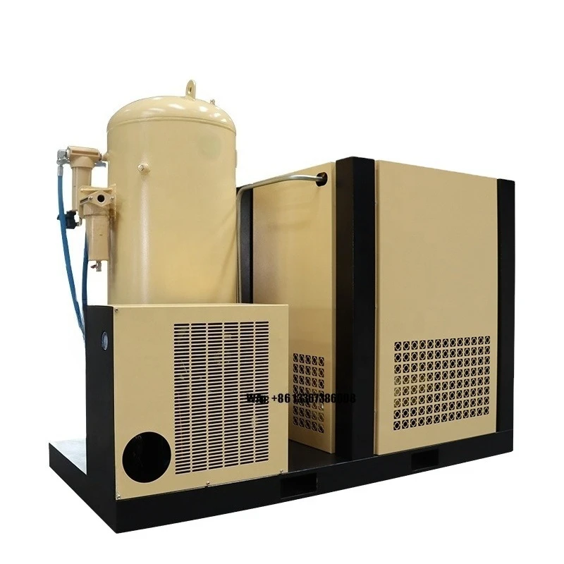 

Industrial All in One Industrial Silent Electrical Rotary Screw Air Compressor With Air Dryer Tank