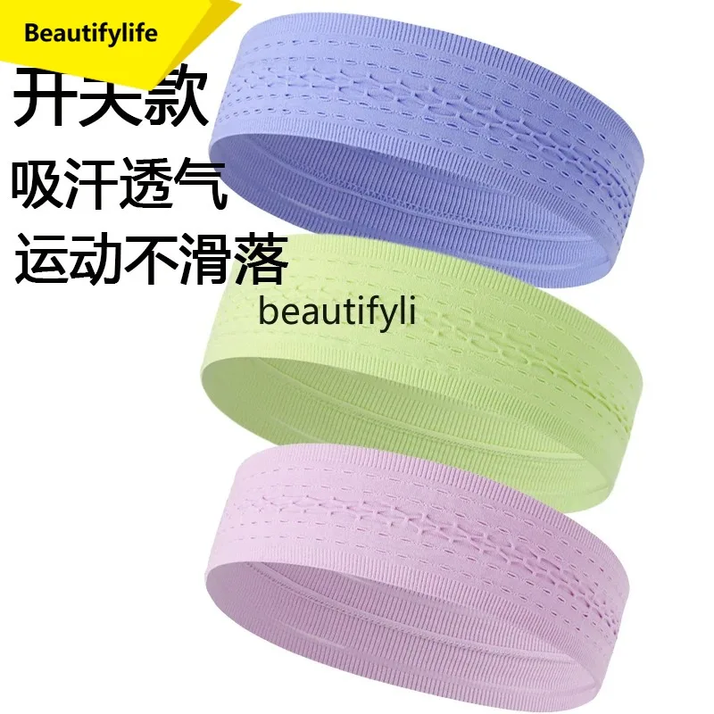 

A49 Seamless sports headband female switch sweat-absorbing breathable badminton running hair towel antiperspirant belt