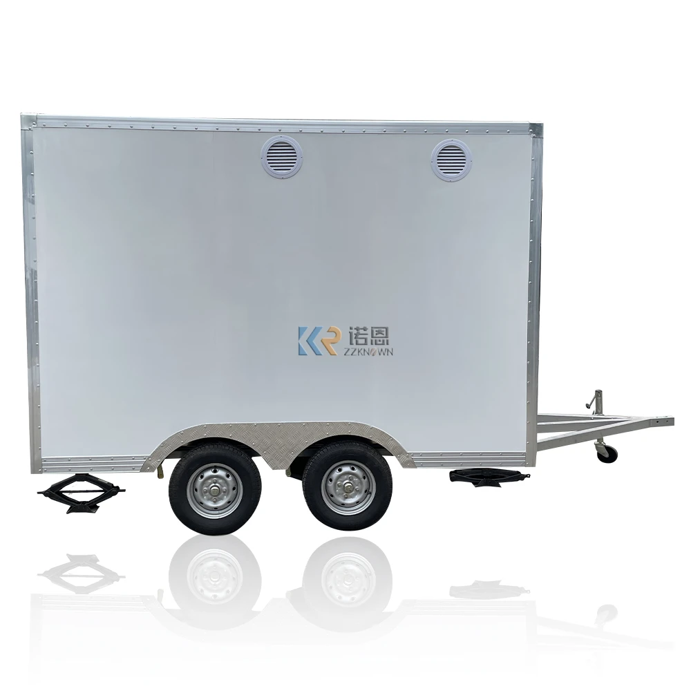 Carrinho de venda de sorvete móvel de 10 pés fabricantes concessão trailer de van de fast food totalmente equipado para venda