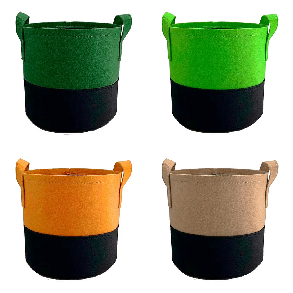 

40*30cm Double Color Grow Bags 10 Gallon Planting Bag Set Non-Woven Felt Bags For Indoor And Outdoor Gardening