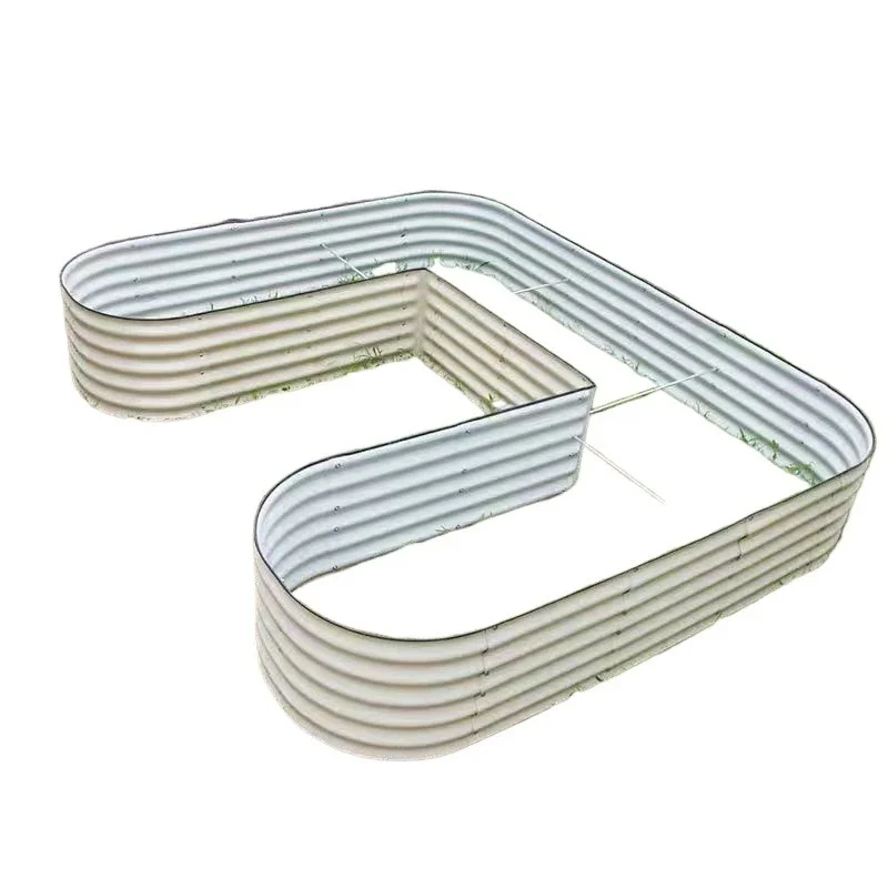 Flower pot vegetable garden metal planting box aluminum alloy frame vegetable bed vegetable planting pot outdoor courtyard