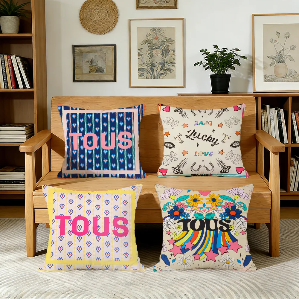 CRAFTED WITLOVE T-tous-s cushion cover For Pillow Printing Sofa Decoration Home Car Room Coffee Shop Office Nordic Simplicity