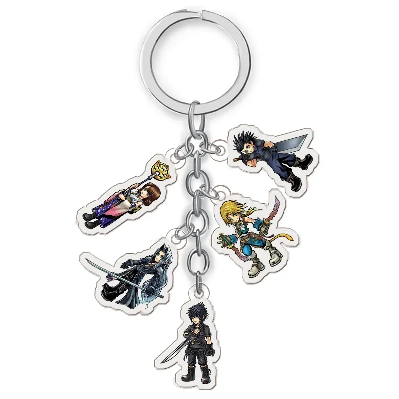 

Final This Fantasy Series Keychain Popular Role Playing Game Character Peripheral Acrylic Pendant Necklace Fans Jewelry Gifts