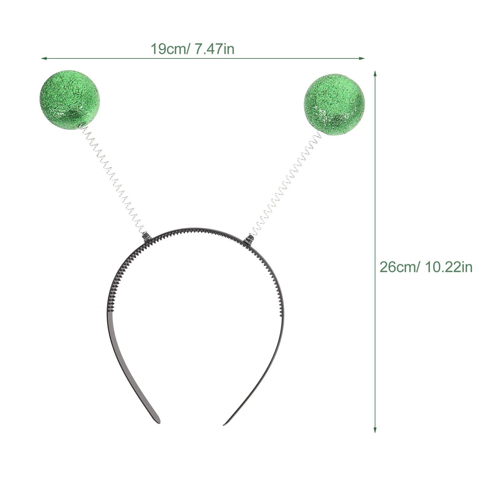 1 セットソーサーマン頭飾りプラスチック面白いメガネヘアフープフェスティバルパーティーコスチュームアクセサリー仮面舞踏会コスプレ装飾