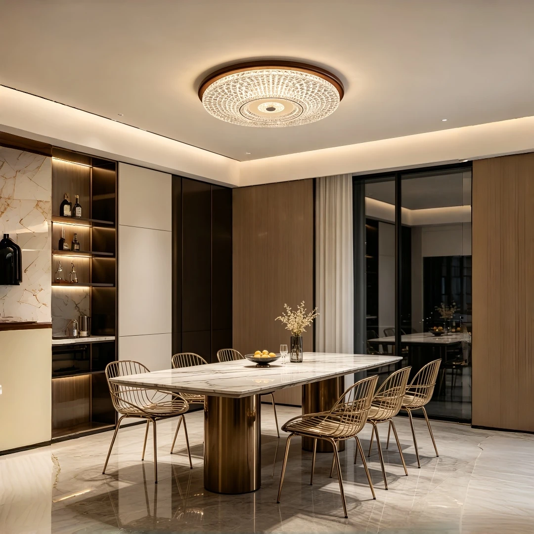 

Modern Luxury Diamond Textured Flush Mount Ceiling Light for Living Room Bedroom Hallway Cafe Restaurant and Luxurious HomeDecor