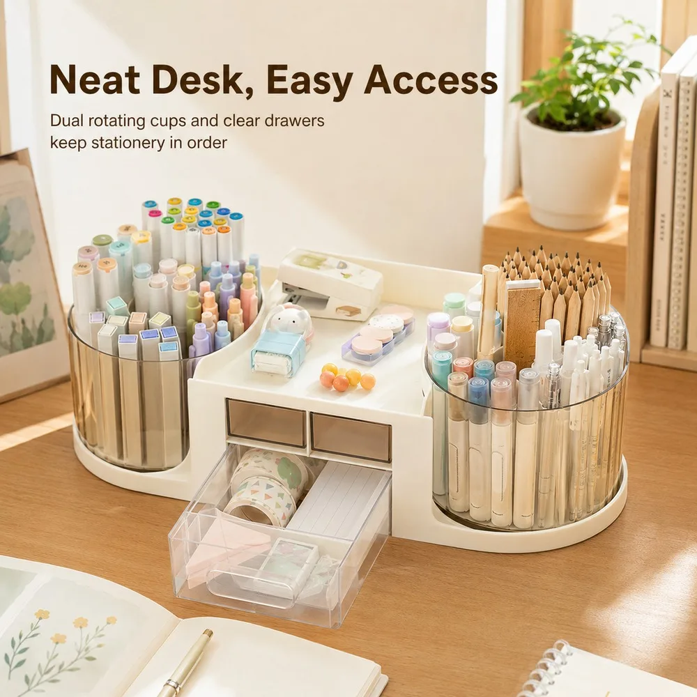 organizador-de-escritorio-de-plastico-transparente-blanco-con-doble-soporte-giratorio-para-boligrafos-y-cajones-para-almacenamiento-de-papeleria-escolar-y-de-oficina