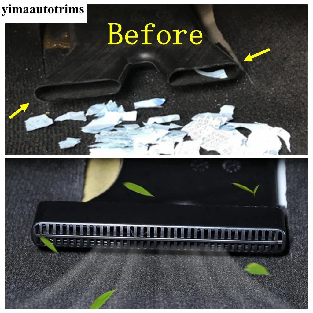 

Car Seat Under Floor Air AC Conditioning Vent Outlet Exhaust Dust Cover Accessories For Nissan Navara NP300 / Terra 2017 - 2021