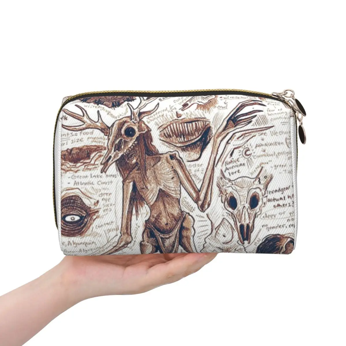 

EgertronPuck's Wendigo ANatomy женские косметички дорожный органайзер для макияжа сумка для хранения туалетных принадлежностей Dopp Kit Case