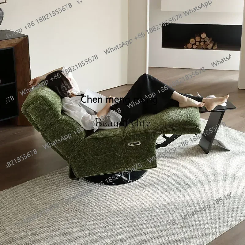 New arrive VVCChenier fabric single sofa electric function minimalist Italian high-end sofa can lie down