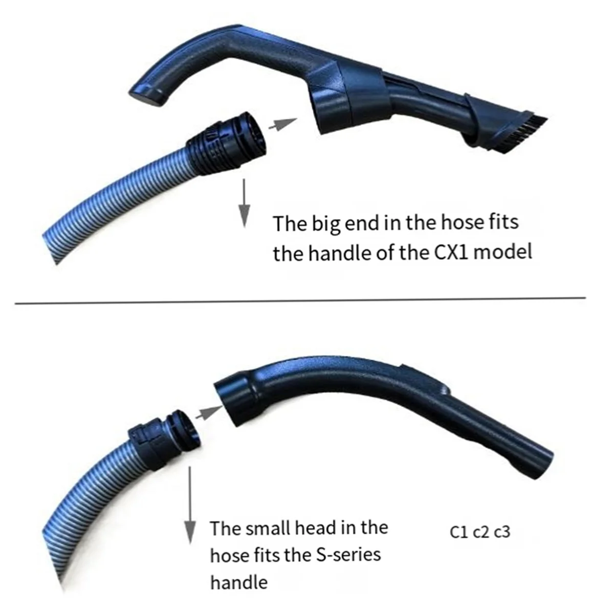 

New Compatible for Miele Vacuum Cleaner Miele CX1 Suction Hose - Flexible Suction Hose Tube Part 1.8m