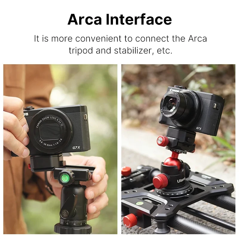 Ulanzi Claw Arca Swiss Quick Releae Plate Mount 1/4'' Tripod Monopod Gimbal Base Mount Quick Switch System For DSLR