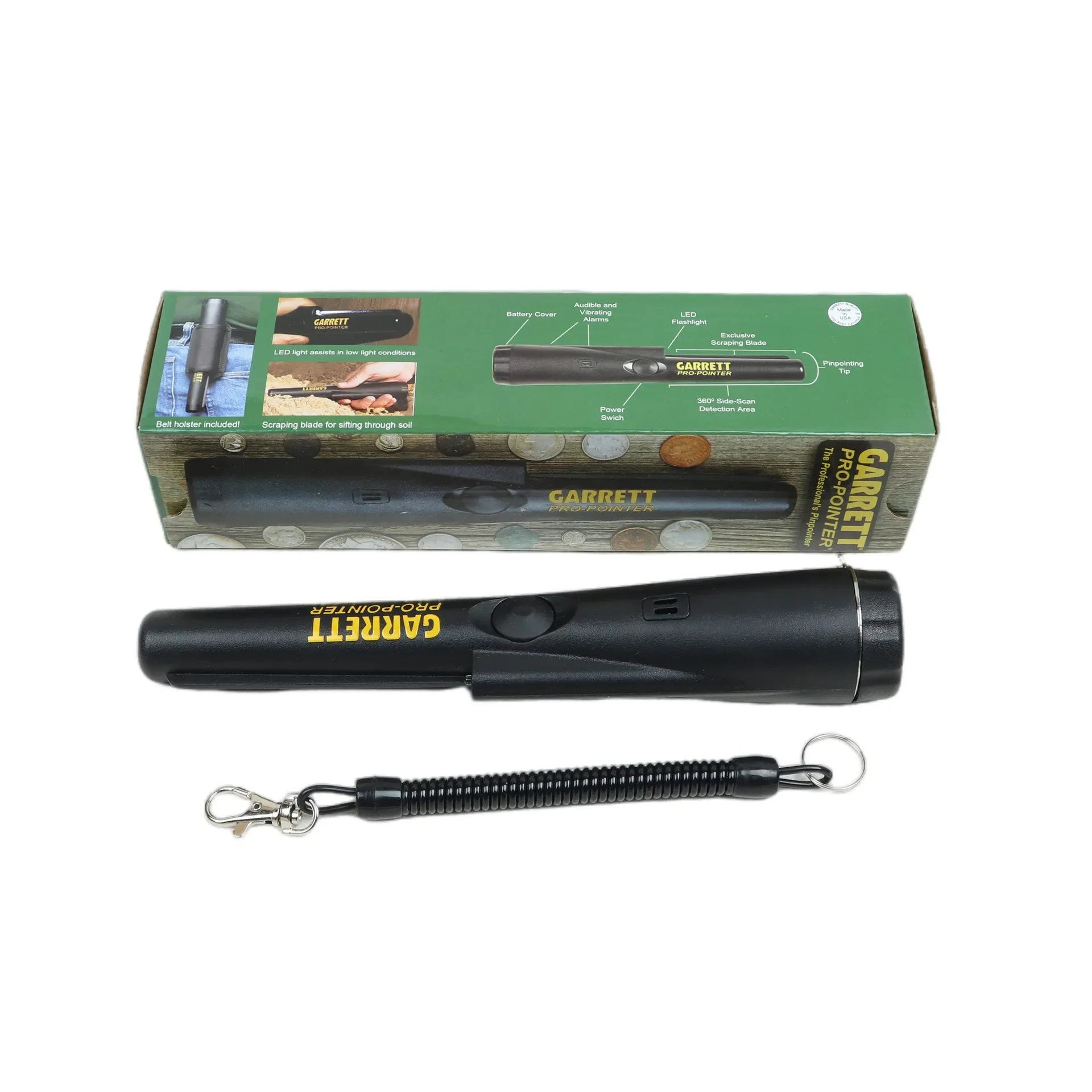 Imagem -04 - Handheld Metal Detector For Treasure Search Moedas Alta Precisão Impermeável Posicionamento Rod Exterior Subterrâneo
