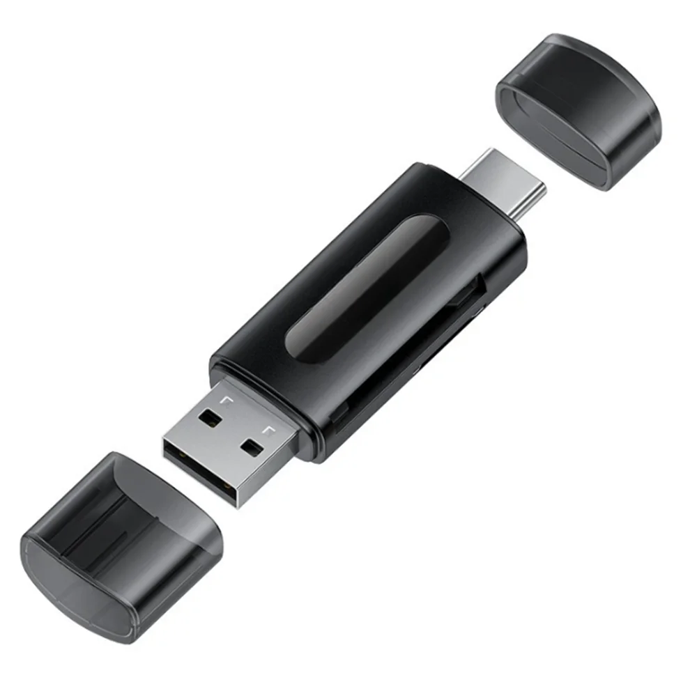 

USB/Type-C All-in-One Card Reader TF/SD Memory Card OTG Converter for Mobile Phone, Camera, and Computer
