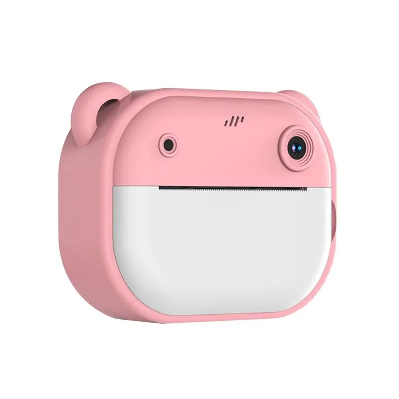 HD Printing Camera Cartoon Mini Dual Camera One-Buttonh Printing Camera With 2 Rolls Of Printing Paper B-A20R