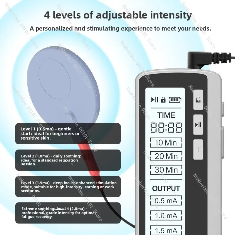 TDCS Transcranial Direct Current Stimulator, Head Pain Relief Fatigue Relaxation Massage Device OEM Custom image 3