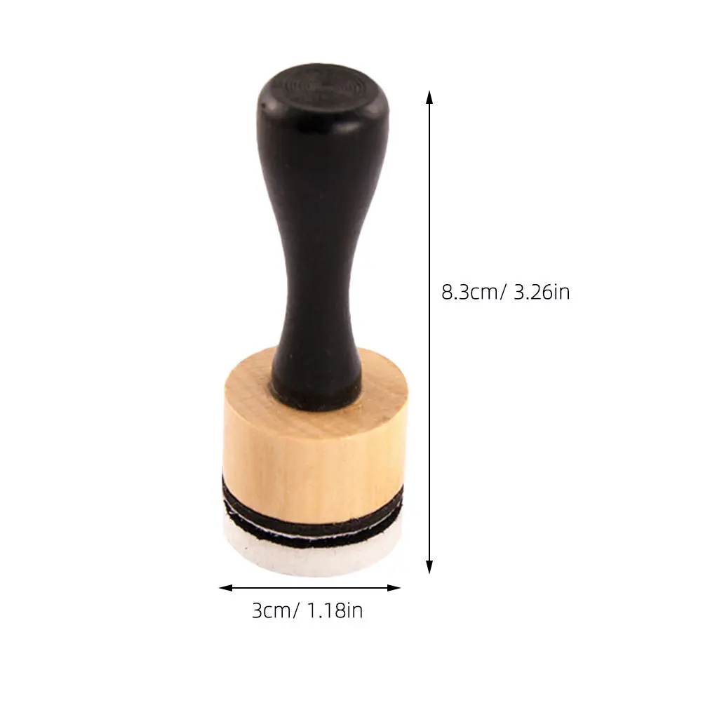 1Set Mini Sponge Stamper Rubber Sponge Wood Painting Tools Lightweight Comfortable Grip for DIY Crafts Birthday Party Art