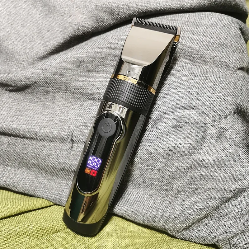 Professional Hair Clipper Rechargeable Electric Trimmer For Men Beard Kids Barber Cutting Machine Haircut LED Screen Waterproof view 2
